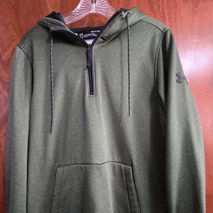 Under Armour Men's Hoodie, dark green - never worn